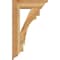 Ekena Millwork Merced Traditional Rough Sawn Bracket w/ Offset Brace, Western Red Cedar, 6"W x 18"D x 30"H BKT0604X18X30MRC01RWR - alternate 2